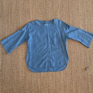 J. Crew Denim Pullover Tunic Shirt